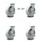 Service Caster 8 Inch Semi Steel Caster Set with Roller Bearings 4 Brake 2 Swivel Lock SCC SCC-30CS820-SSR-TLB-BSL-2-TLB-2 - alternate 1